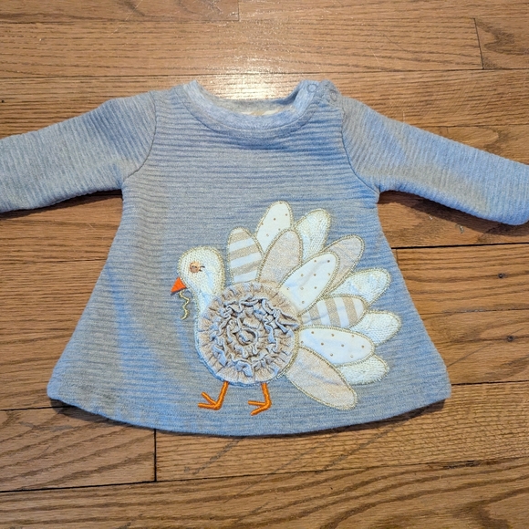 Mud Pie Turkey Top size 0-6 months - Picture 7 of 7